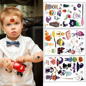 Halloween Temporary <b>Tattoo</b> Sticker Circus Design Waterproof <b>Paper</b> Decal for Boys Girls Arm Body Art Party Festival Use - Product Image 3