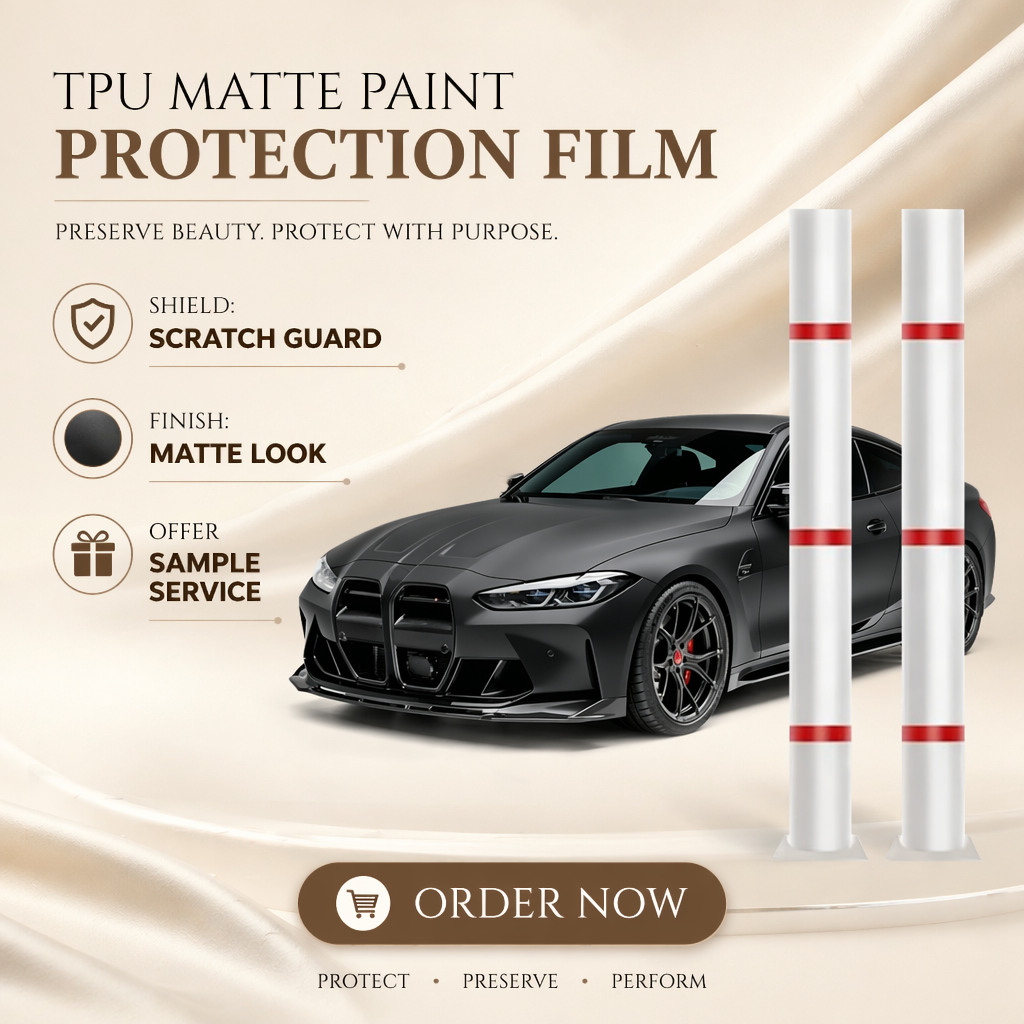 High Quality Auto Repair Anti Scratch Car Transparent Wrap PPF TPU Paint Protection Matte Film