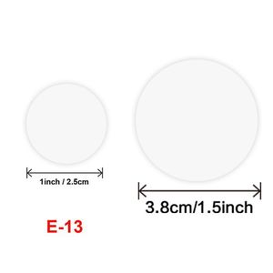Impermeable claro en blanco redondo 25MM 38MM paquete sello <span class=keywords><strong>etiqueta</strong></span> pegatinas logotipo personalizado - Product Image 3