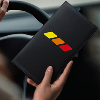 Organisateur de voiture en cuir avec fermeture magnétique pour permis de conduire pour 3 couleurs de propriétaire de voiture
