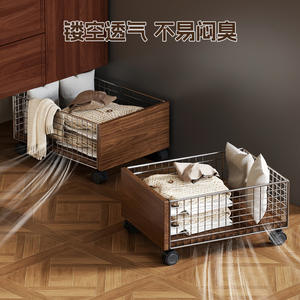 <span class=keywords><strong>Mueble</strong></span> de <span class=keywords><strong>Baño</strong></span>, Tabla de Madera para <span class=keywords><strong>Ropa</strong></span> <span class=keywords><strong>Sucia</strong></span>, Moderno y Sencillo, Gran Capacidad, <span class=keywords><strong>Cesta</strong></span> de Almacenamiento de Alambre de Hierro Móvil para <span class=keywords><strong>Ropa</strong></span> <span class=keywords><strong>Sucia</strong></span> - Product Image 3