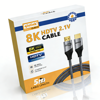 Qiulink 8K HDMI-Kabel 2.1 48Gbps Ultra-High-Speed HDMI-Kabel 8K 60Hz 4K 120Hz HDR EARC Kompatibel mit PS5 Xbox
