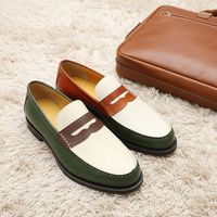 Nouveaux Mocassins en Cuir pour Hommes 2026, Semelle Épaisse, Faits Main, en Cuir Véritable, à Enfiler, Chaussures Habillées pour Affaires et Tenues Décontractées