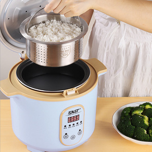 หม้อหุงข้าวไฟฟ้า Sast ขนาด 2.0 ลิตร หม้อในสแตนเลส พร้อมฟังก์ชั่นนึ่ง สำหรับใช้ในบ้าน - Product Image 1