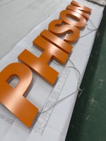 Lettres en acier inoxydable 3D personnalisées rétroéclairées, transformateur AC, étanches pour extérieur, logo pour bureaux, magasins, bars, Bluetooth