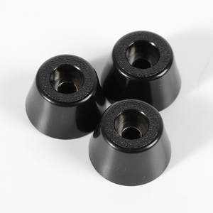 Patins en caoutchouc Htz en forme de cône 01 pour pieds de meubles, antidérapants et insonorisants - Product Image 1