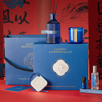 Jours de fête saint valentin cadeau décor à la maison luxe aromathérapie parfum bougie parfumée et roseau diffuseur ensemble
