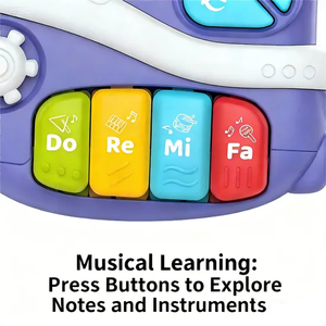 Juguete Educativo AiJH, Piano Eléctrico con Forma de Animales, Instrumento Musical para Bebés de 1 a <span class=keywords><strong>3</strong></span> Años, Juguetes Educativos Tempranos - Product Image 2