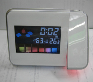 Réveil numérique usb de bureau, horloge avec <span class=keywords><strong>projecteur</strong></span> écran couleur, Projection de l'heure, multifonction, calendrier, horloge - Product Image 6