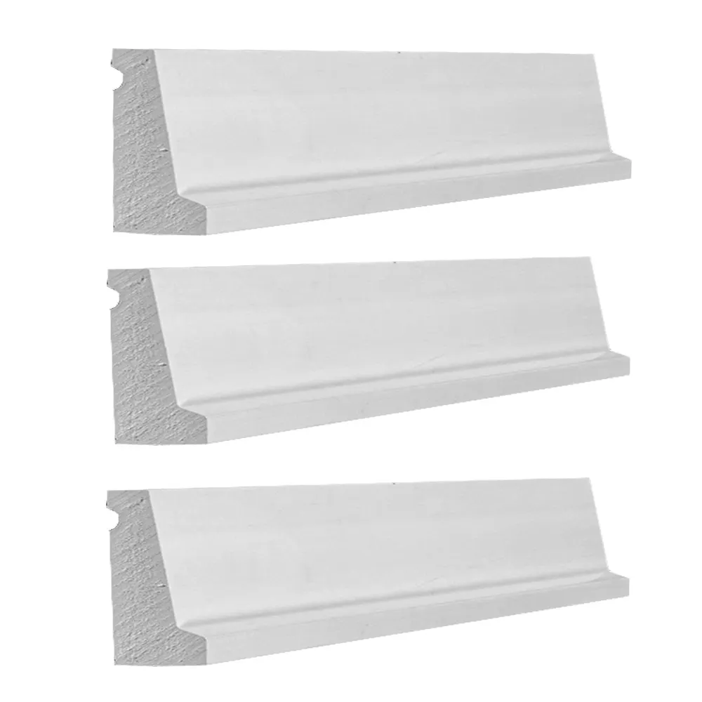 Profilés en mousse PVC Moulure de capuchon d'égouttement de boîtier de bande arrière en PVC pour matériau de construction Moulures décoratives en PVC Bouchon d'égouttement étanche à l'eau