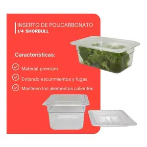 Shorbull Polycarbonate <b>Food</b> Storage <b>Container</b> 1/4 Size With Flip Top Lid Dishwasher Safe Rectangular <b>Plastic</b> Kitchen <b>Container</b> E - Product Image 6