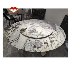 Mesa de centro em aço inoxidável com tampo de mármore mesa de jantar tampo de mármore