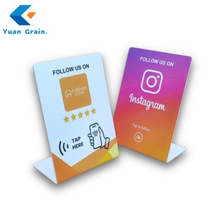 Google xem xét đơn RFID NFC đứng Tabletop Menu hiển thị đứng tại chỗ bán buôn NFC Bảng hiển thị mã qr quét - Product Image 3