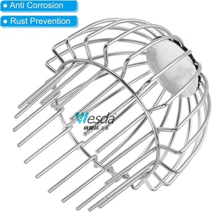 WESDA Protecteur de tuyau de descente rond en acier inoxydable Bouchon de ligne anti-blocage Couvercle de vidange Tuyau Filtre à feuilles Construction Garde-<span class=keywords><strong>gouttière</strong></span> - Product Image 3