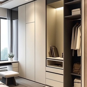 China Home Custom Module Storage Bedroom Set Furniture <b>Portable</b> Adjustable Minimalist <b>Wardrobes</b> for Apartment Hotel Villa - Product Image 2
