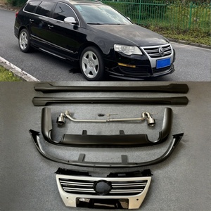 Kit Carrozzeria Adatto per Volkswagen <span class=keywords><strong>Passat</strong></span> B6 Variant, Paraurti Anteriore e Posteriore <span class=keywords><strong>Rline</strong></span>, Minigonne Laterali, Griglia Auto, Tubo di Scarico - Product Image 1