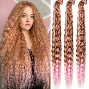 Tresses torsadées Deep Wave de 28 pouces, en fibre synthétique résistante à la chaleur, double trame, 100g, pour tressage au crochet - Product Image 4