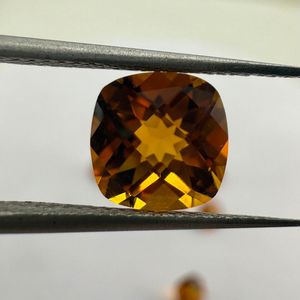 Citrino de Madeira 100% Natural de Alta Calidad, Gema de Corte Checker de 8mm con Material Limpio, 20 Quilates MOQ para Joyería - Product Image 4