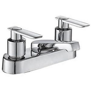 Robinet mélangeur en laiton à double poignée avec traitement de surface chromé Origine Chine Robinet de salle de bain - Product Image 2