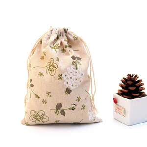 <b>Mini</b> Cotton <b>Gift</b> Pouch <b>Bag</b> China Factory OEM Custom Organic Cotton String <b>Bag</b> - Product Image 5
