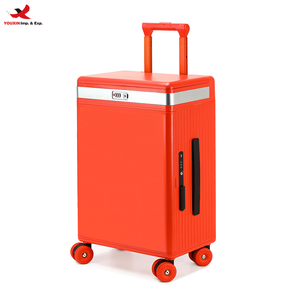 Multifunctional Makeup Trolley Luggage Case Boarding Beauty <b>Mirror</b> USB Charging Side Open Lid Deep PC RTS Bulk Mixed Order - Product Image 1