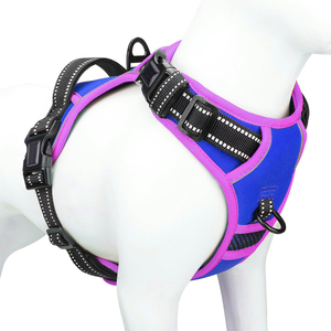 2025 harnais de chien amélioré sans traction <span class=keywords><strong>gilet</strong></span> de chien réglable réfléchissant avec poignée d'entraînement 2 crochets de laisse en métal pour une utilisation <span class=keywords><strong>facile</strong></span> - Product Image 5