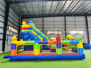 Jeu gonflable Legooing Blocs de construction Château gonflable avec toboggan Combo Château gonflable pour enfants - Product Image 5