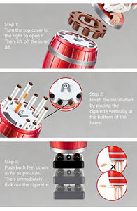 Étui à cigarettes automatique amusant en forme <span class=keywords><strong>de</strong></span> tonneau, boîte <span class=keywords><strong>de</strong></span> rangement pour cigarettes, distributeur <span class=keywords><strong>de</strong></span> cigarettes Père Noë<span class=keywords><strong>l</strong></span> pour fête <span class=keywords><strong>de</strong></span> Noë<span class=keywords><strong>l</strong></span> - Product Image 5