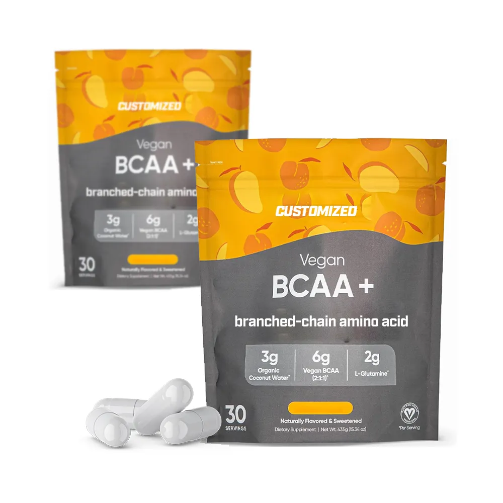 Pre allenamento Bodybuilding BCAA Branch Chain aminoacido Post Workout supplemento BCAA Capsule