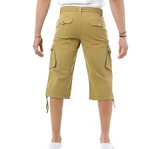 Wholesale Custom Design Men's Cargo <b>Shorts</b> Multi Pocket Loose Fit <b>3</b>/<b>4</b> Length Casual Stylish and Everyday Streetwear Bottoms - Product Image 2