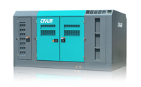 CFAIR 830cfm7bar Compresseur d'air à vis à moteur diesel stationnaire pour la construction/le sablage/le forage de puits d'eau/l'extraction de pétrole