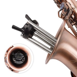 Saxophone Soprano Antique Rouge Clé Sib Instrument À Vent En Laiton Matériel avec Étui De Transport Sax Stand - Product Image 6