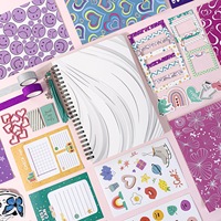 Ensemble de papeterie personnalisé pour journal de rêves, fabrication ODM, avec reliure spirale, 70 feuilles, couverture en papier, taille personnalisée, option cadeau pour filles