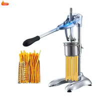 Handmatige aardappelstamper, lange frietmaker, machine van roestvrij staal, friteuse voor aardappelchips voor restaurants