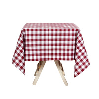 Nappe jetable en polyester à carreaux style pastoral, anti-poussière, pour hôtels, mariages, banquets, restaurants occidentaux, décorative