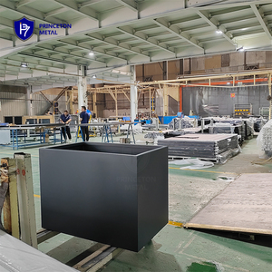 Hiện đại bán buôn Ngoài trời Tùy chỉnh thiết kế đơn giản lớn hình chữ nhật nhôm trồng hộp - Product Image 2