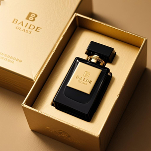 Luxury Clear Crimp Square Empty <b>Perfume</b> Spray <b>Bottle</b> Flat 30ml 50ml 100ml Glass <b>Perfume</b> <b>Bottle</b> with Gold Zamac Metal Cap - Product Image 4