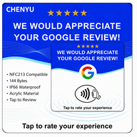 Support NFC en acrylique pour avis Google, carte de visite avec impression de logo personnalisé pour restaurant, café, hôtel, boutique