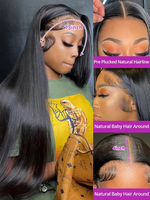 40 pouces 13x6 perruque de cheveux indiens droite cheveux humains sans colle full hd transparent dentelle avant perruques os droite remy cheveux hd dentelle perruque