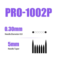 Aiguilles de tatouage en acier inoxydable Mast Pro 0,3 mm, coniques 5 mm, jetables, pour maquillage permanent et cuir chevelu, 20 pièces/boîte, vente en gros