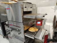 Four à convoyeur de 20 pouces four tunnel de cuisson de pizza de cuisine commerciale pour restaurant camion de nourriture cuisson four à pizza