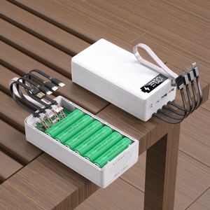 Boîtier de <span class=keywords><strong>batterie</strong></span> externe DIY 12x18650 <span class=keywords><strong>Batterie</strong></span> 40000mah Capacité maximale 10000mah 42000mah 20000mah Câbles de <span class=keywords><strong>batterie</strong></span> externe Station d'alimentation 4-en-1 - Product Image 3