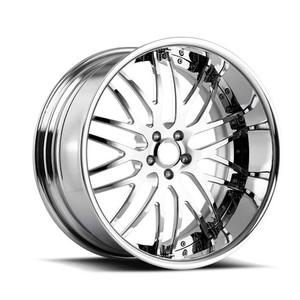 Jantes de voiture en alliage d'aluminium forgé, finition grise brossée avec lèvre chromée, 18 19 20 21 22 23 24 pouces, pour <span class=keywords><strong>Ferrari</strong></span> Audi BMW Mercedes - Product Image 4