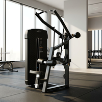 Máquina de Polea Comercial JW-NP309 para Gimnasio, con Manijas Convergentes para Ejercicios de Espalda y Brazos, Entrenamiento Muscular, Acero al Carbono, Fitness