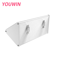 Lampes solaires à détecteur de mouvement LED 6W personnalisables en gros, étanches IP65/IP66, noires/argentées, en aluminium pour extérieur, pour jardin et mur