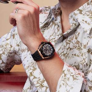 Premium BX3613 automatic <b>mechanical</b> <b>watch</b> showcasing scratch-resistant mineral crystal ideal for daily wear - Product Image 3