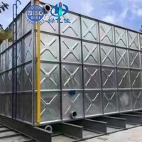 Tour de réservoir d'eau à structure en acier galvanisé à chaud de haute qualité et à faible coût pour l'Afrique – Bâtiment métallique préfabriqué
