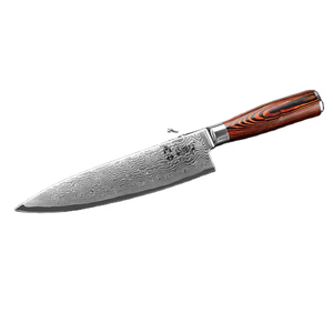 Smart <span class=keywords><strong>Wife</strong></span> 67 capas Damasco VG10 cuchillo de cocina de acero cuchillo de Chef de 8 pulgadas con mango de madera cuchillo de hoja de Damasco - Product Image 5