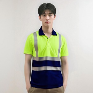 Polo réfléchissant à séchage rapide et absorbant la transpiration pour chantier, idéal pour les travailleurs des champs pétrolifères, des mines <span class=keywords><strong>de</strong></span> charbon et la sécurité routière nocturne - Product Image 6