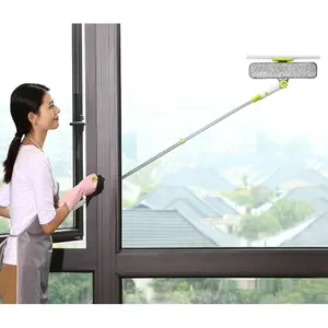 Innen reinigung Haushalt hoher Boden aus Fenster im Himmel Fenster Clean Wiper Teleskop Kunststoff Fenster Rakel